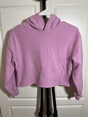 Eyeshadow Girls Lavender Hoodie Raw Hem Cute Pullover Medium 10/12
